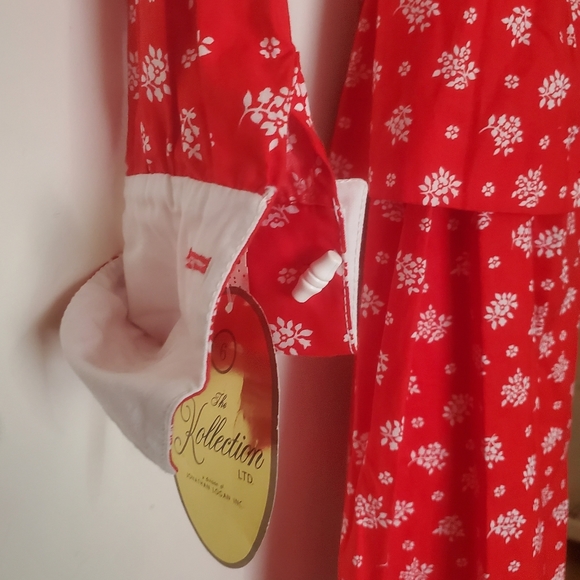 Vintage Deadstock Jonathan Logan The Kollection Red Flower Jacket and Skirt Set. - Picture 14 of 16